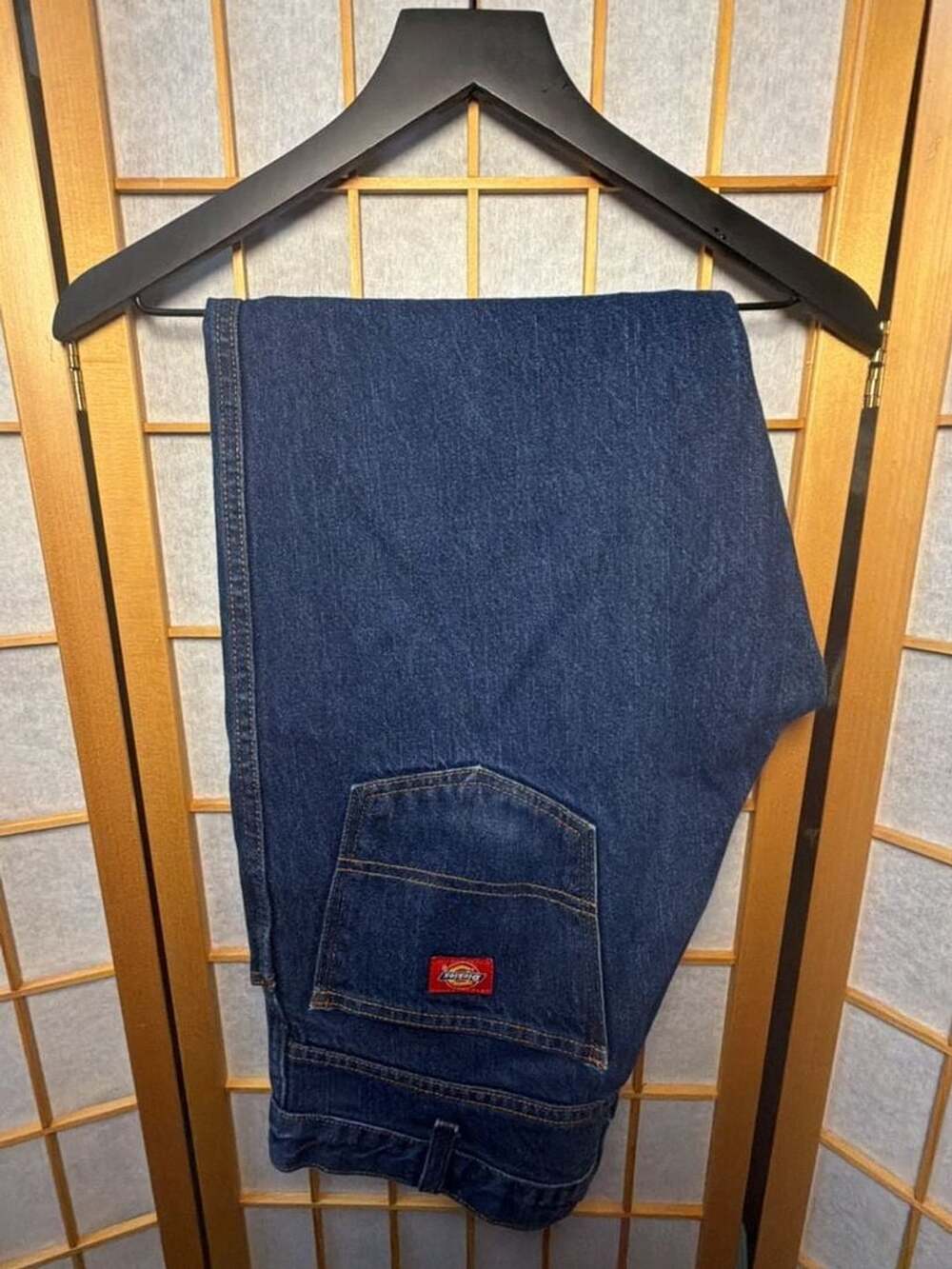 Dickies Denim Work Jeans Dark Wash Blue